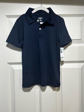 Boys Navy Athletic Polo Size 5 NWT